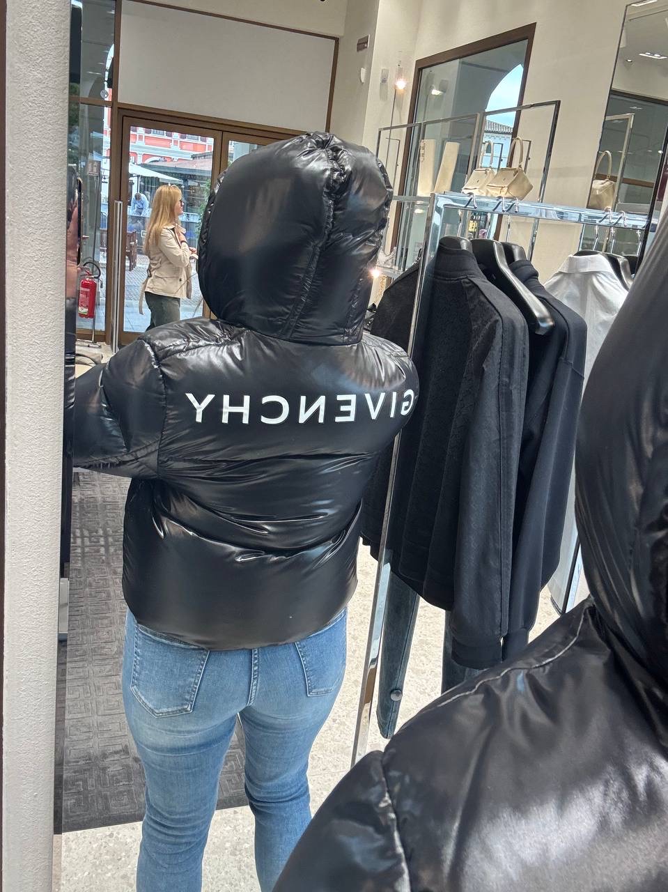 GIVENCHY Down jacket side view - Women luxury Clothes