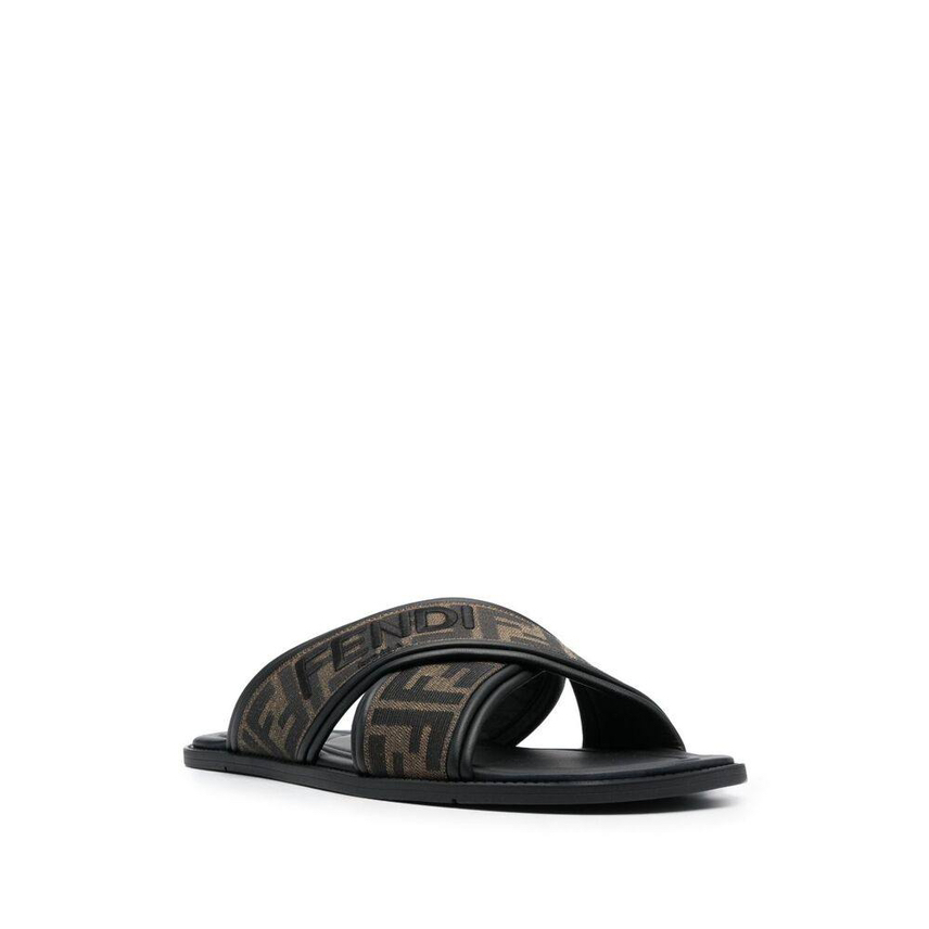 FENDI Slides front view - Men's luxury Shoes