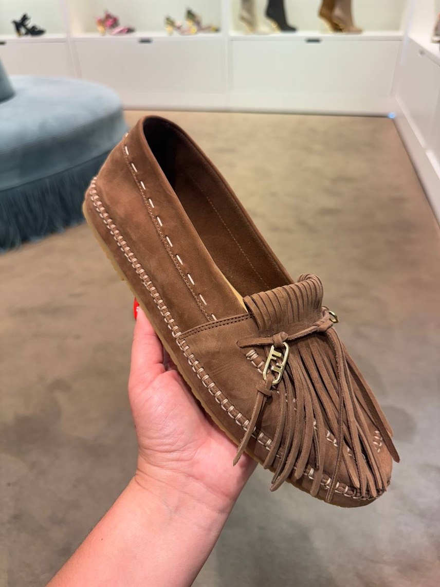 FENDI Moccasins front view - Men's luxury Shoes