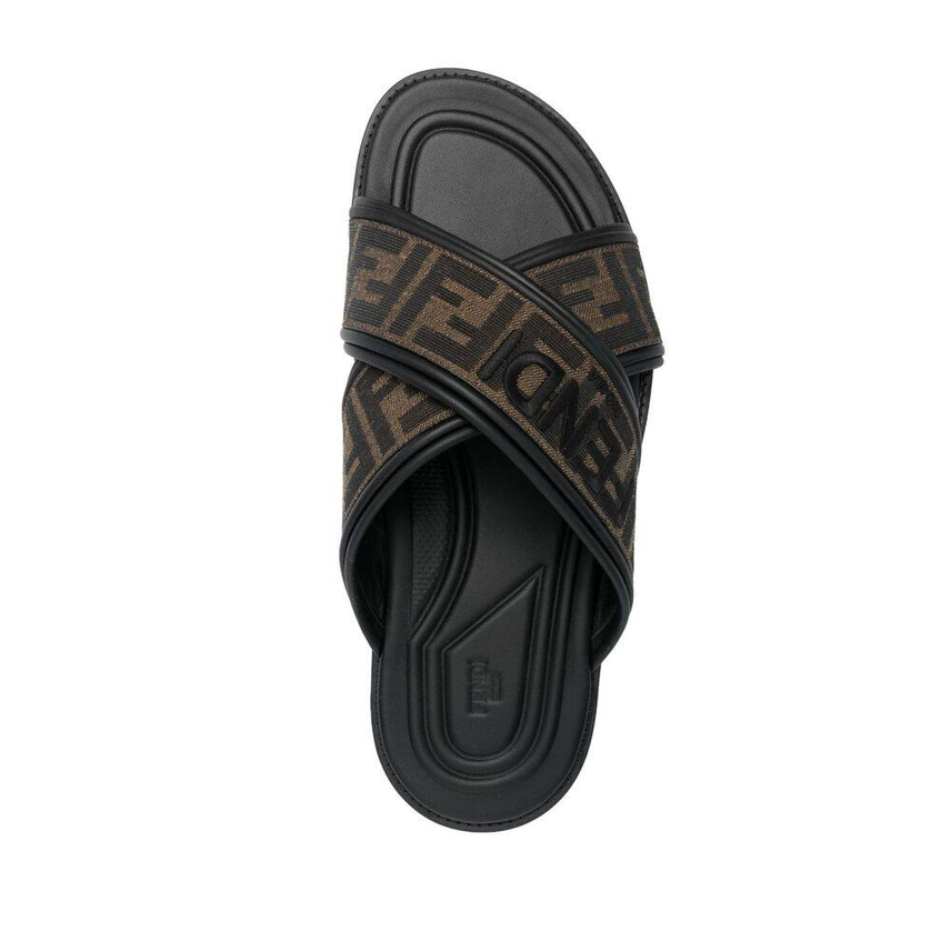 FENDI Slides side view - Men's luxury Shoes
