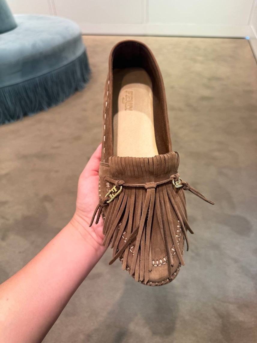 FENDI Moccasins side view - Men's luxury Shoes
