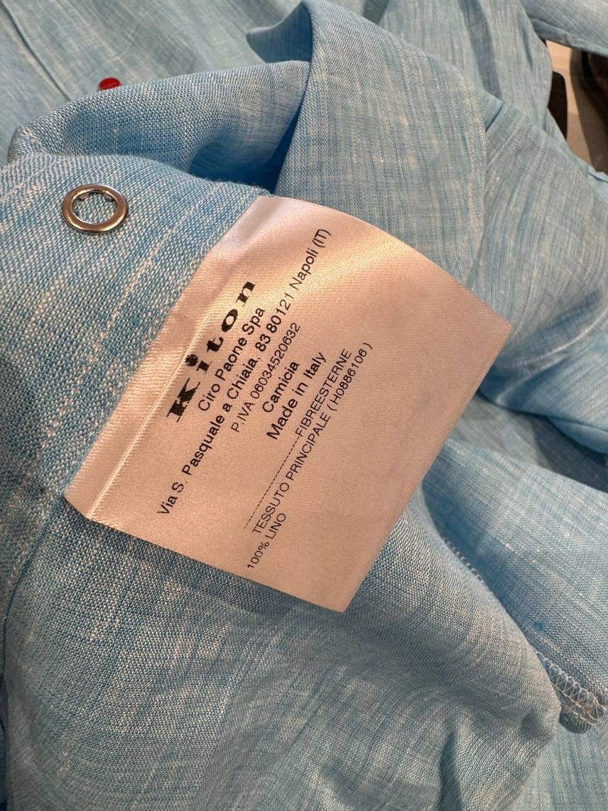 KITON Shirts side view - Men's luxury Clothes