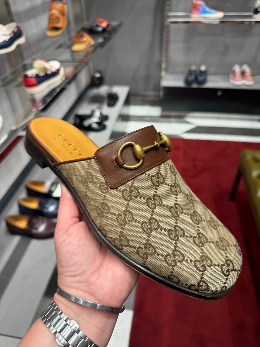 GUCCI Mules front view - Men's luxury Shoes