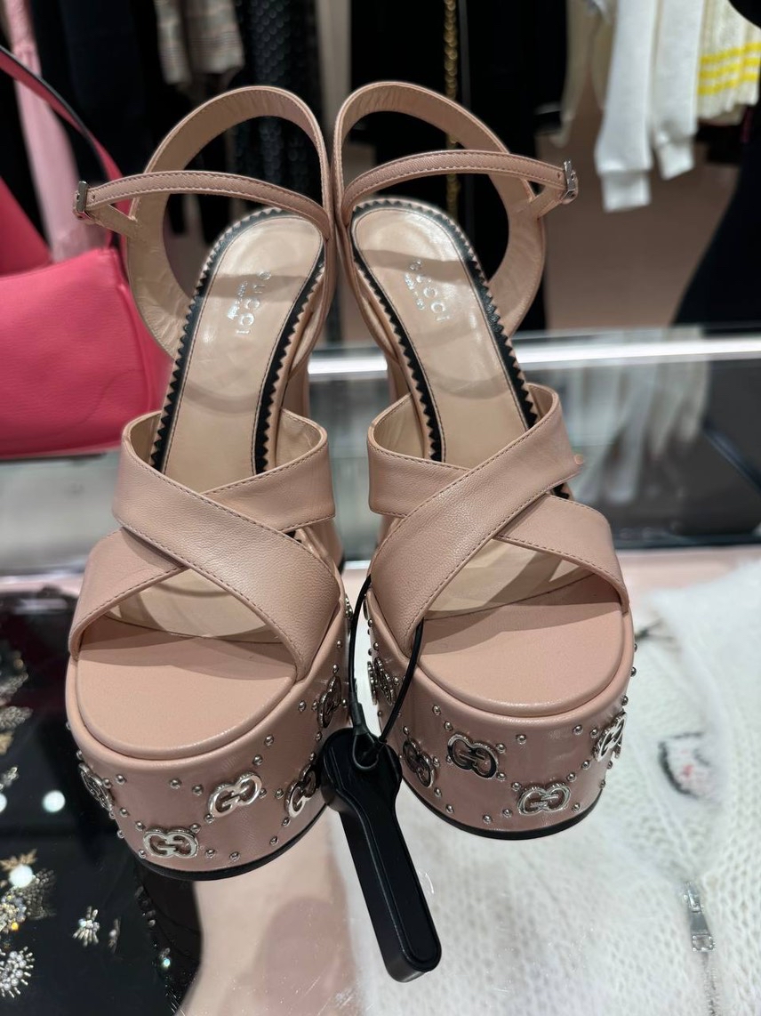 GUCCI Sandals side view - Women's luxury Shoes