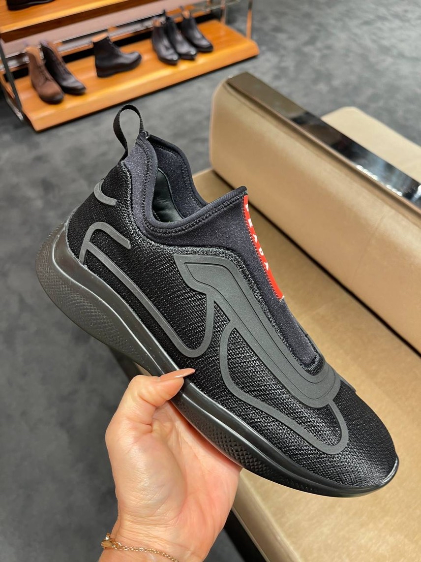 PRADA Sneakers side view - Men's luxury Shoes