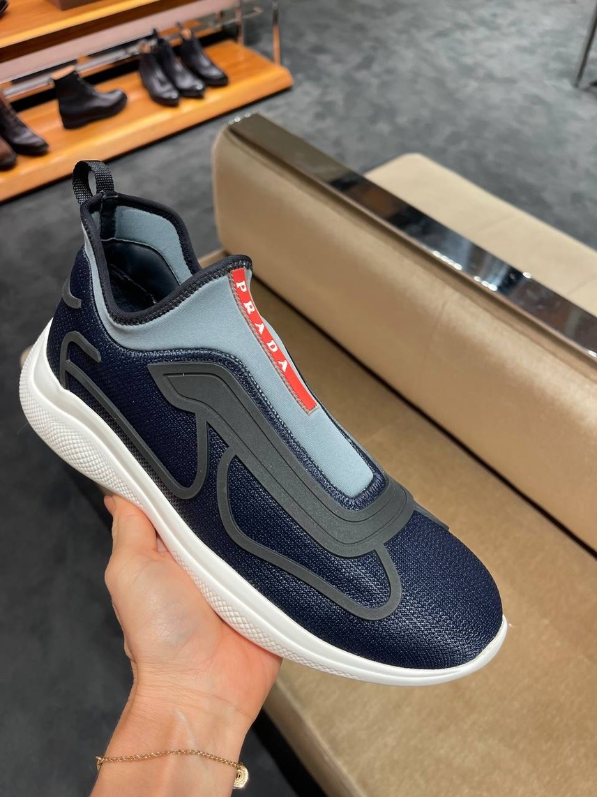 PRADA Sneakers side view - Men's luxury Shoes