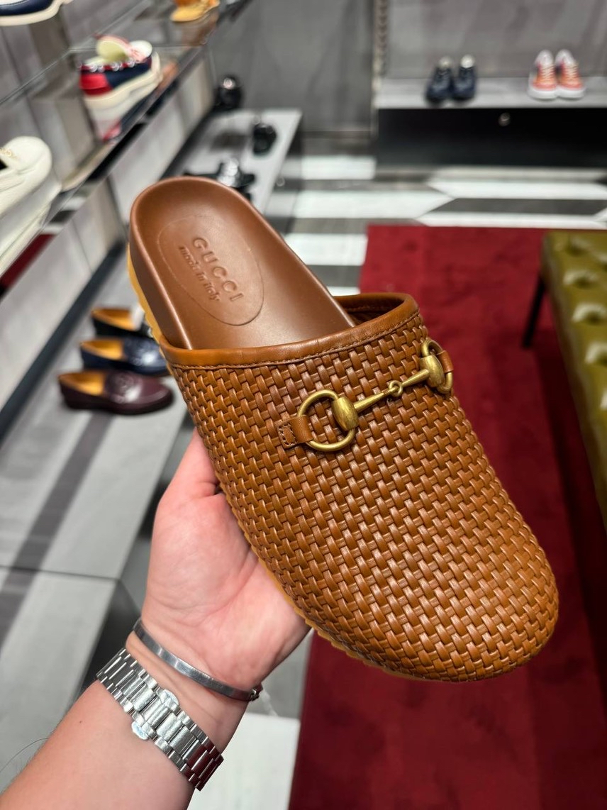 GUCCI Mules side view - Men's luxury Shoes