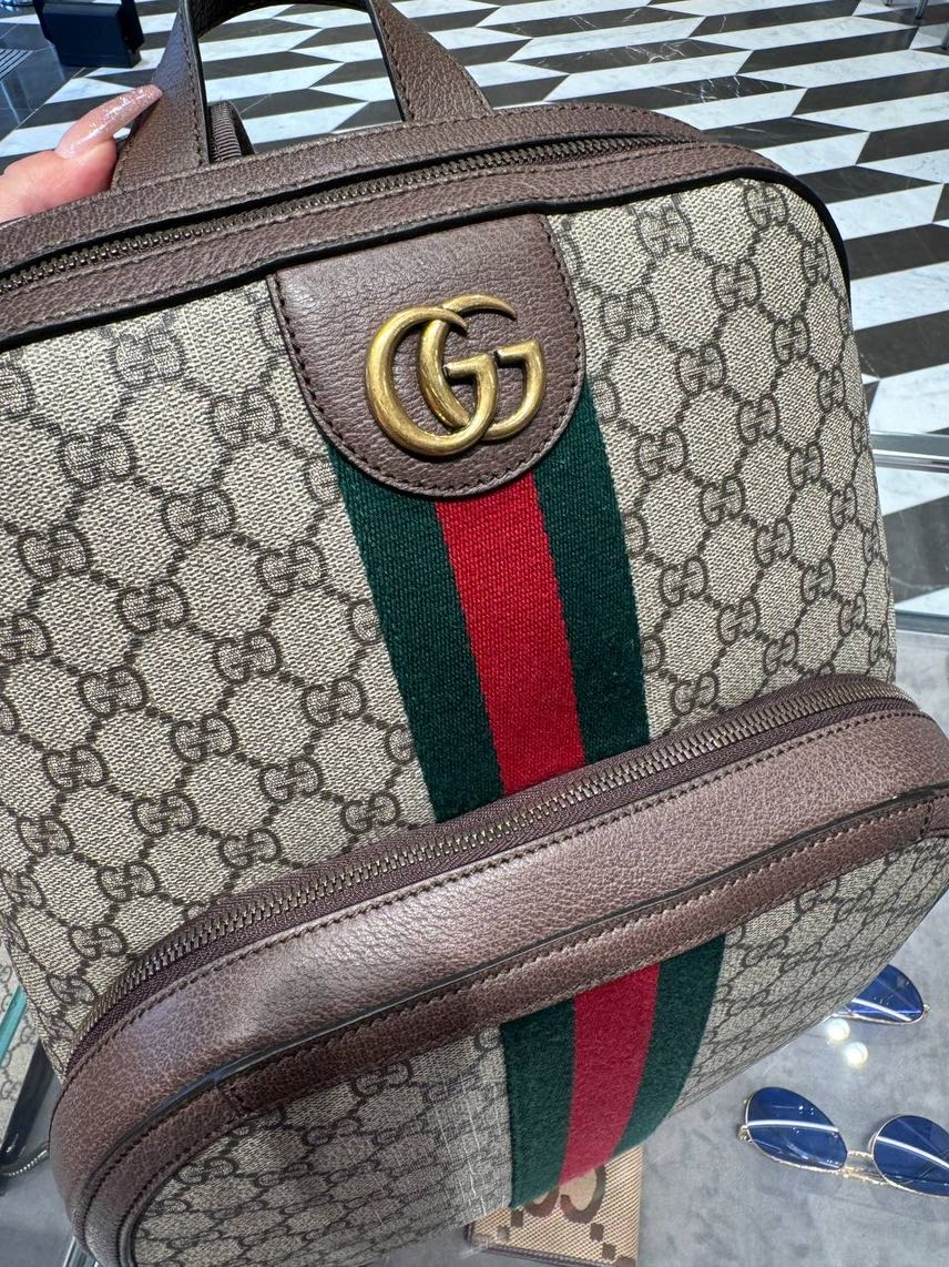 GUCCI Backpack side view - Men's luxury Bags