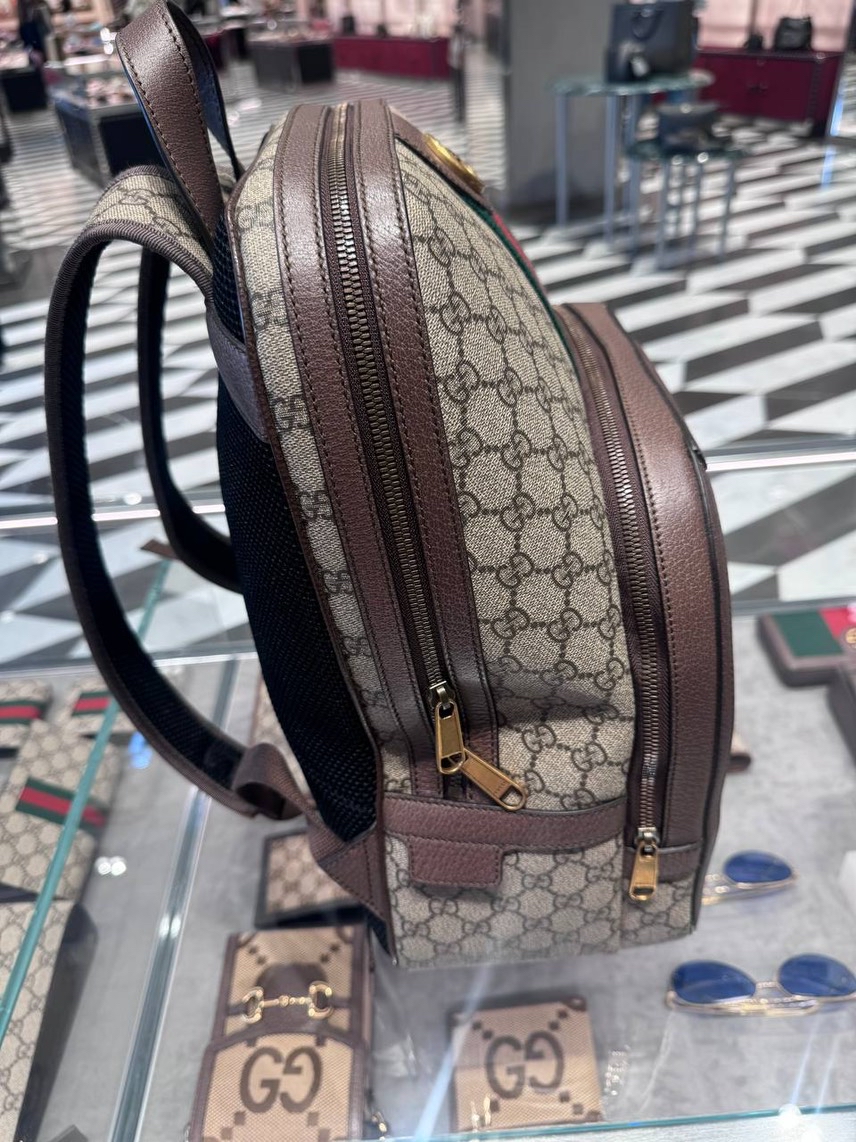 GUCCI Backpack side view - Men's luxury Bags