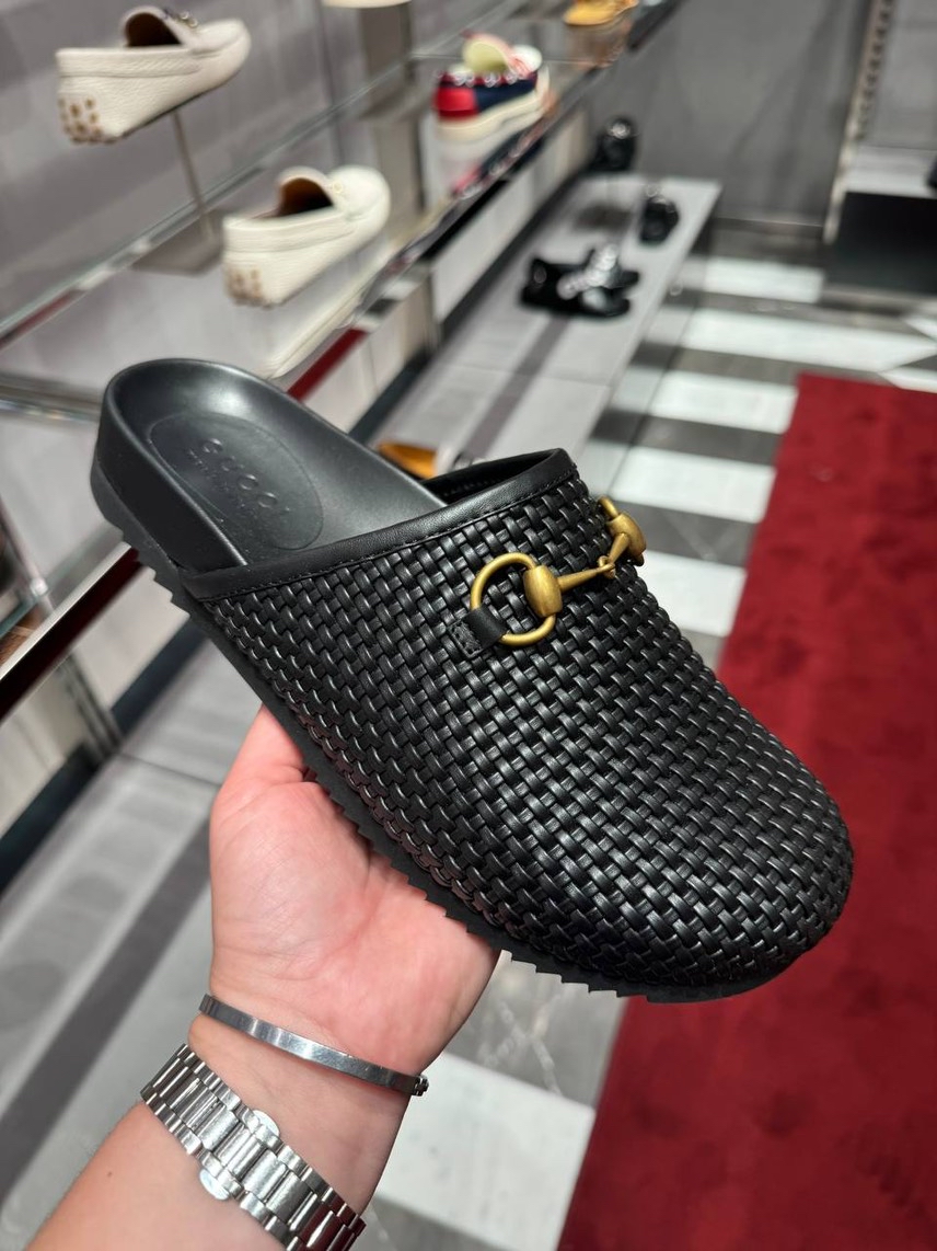 GUCCI Mules front view - Men's luxury Shoes