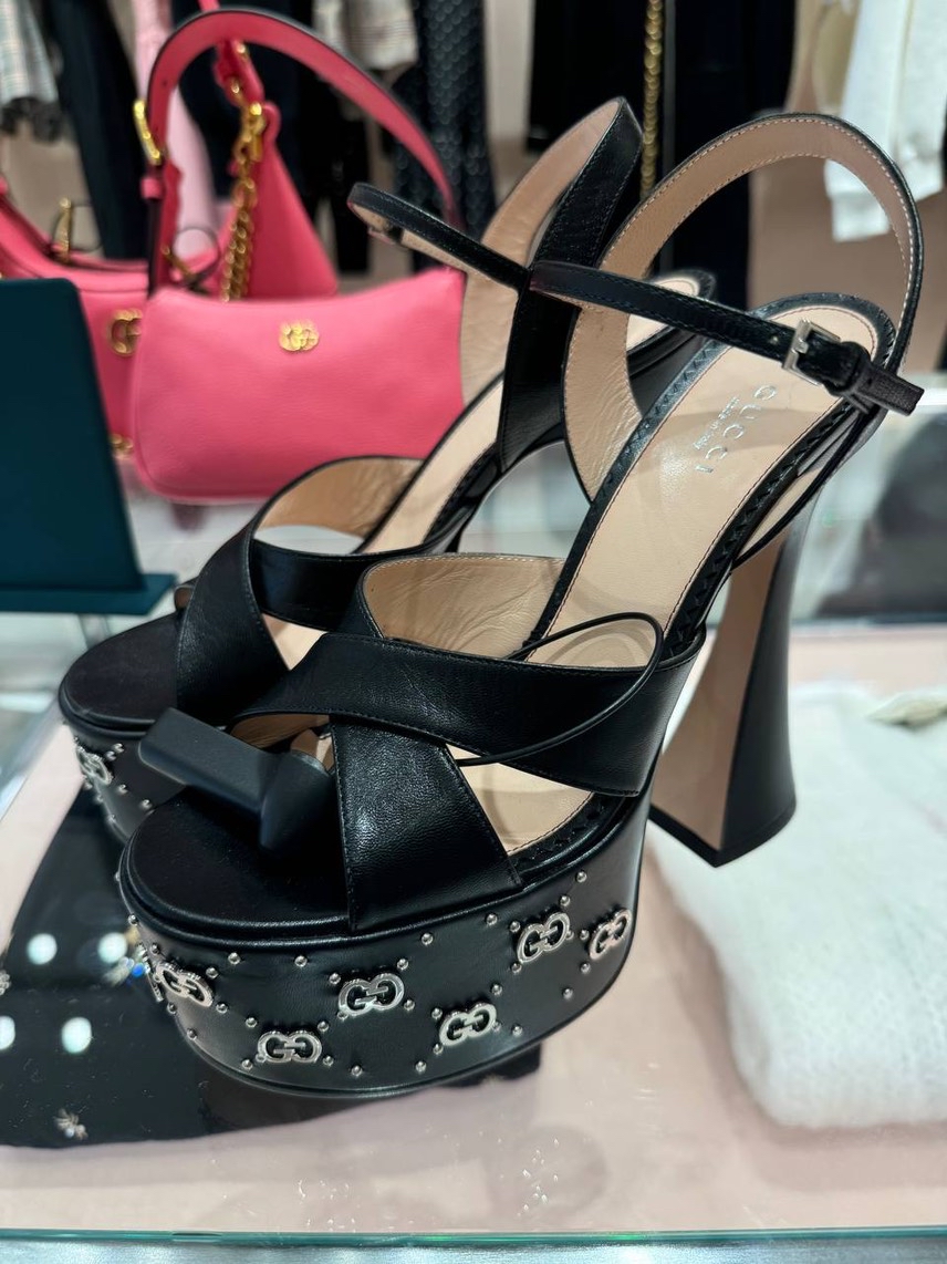 GUCCI Sandals side view - Women's luxury Shoes
