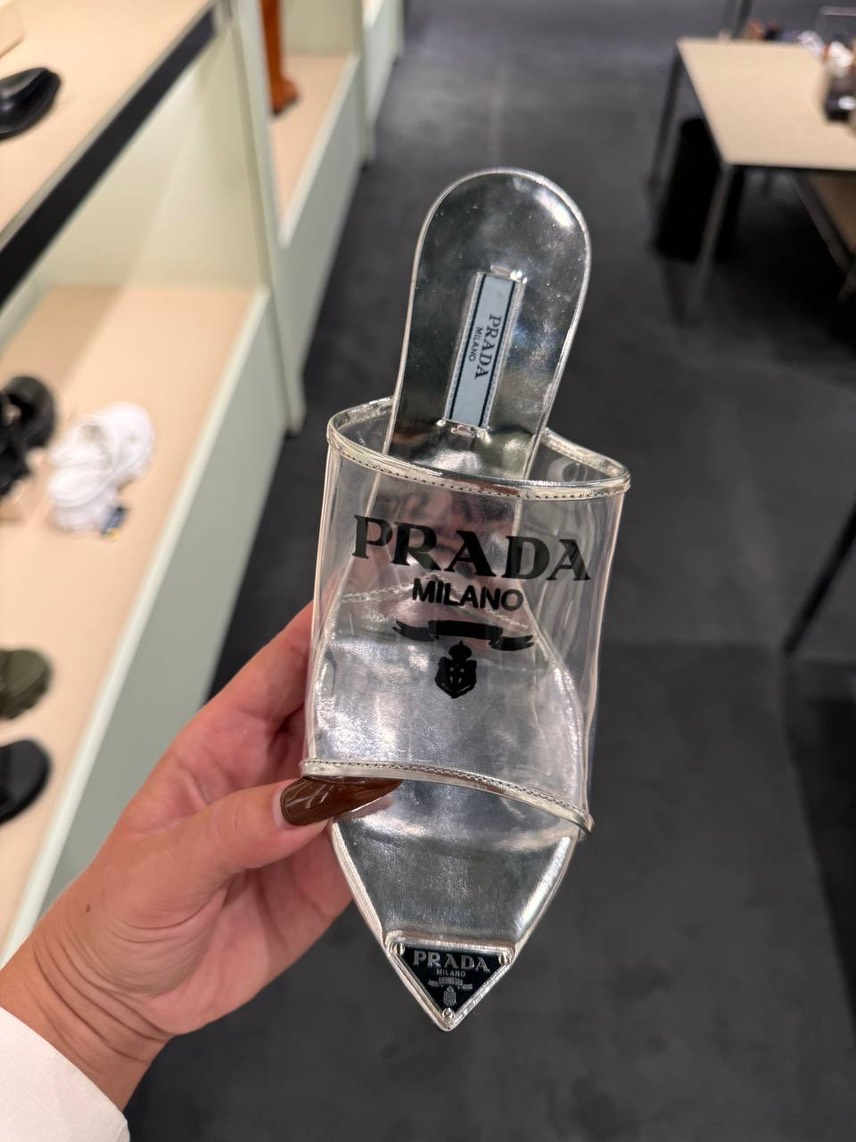 PRADA Sandals side view - Women's luxury Shoes