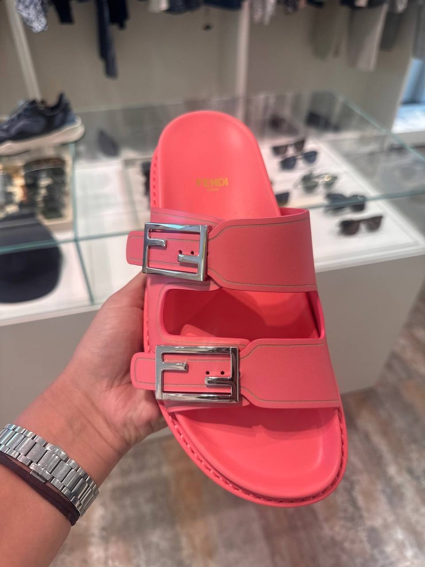 FENDI Slides side view - Women's luxury Shoes