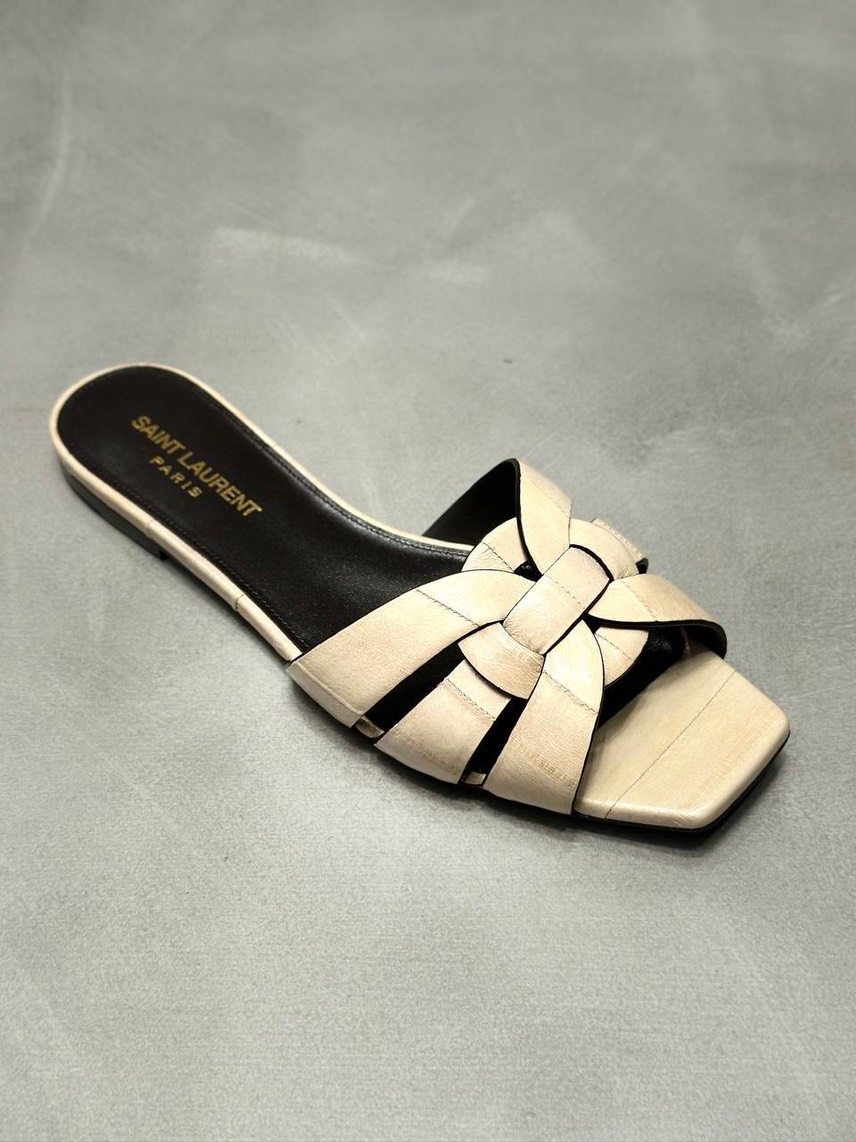 YVES SAINT LAURENT Slides front view - Women's luxury Shoes