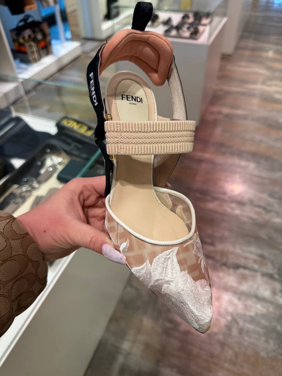 FENDI Sandals side view - Women's luxury Shoes