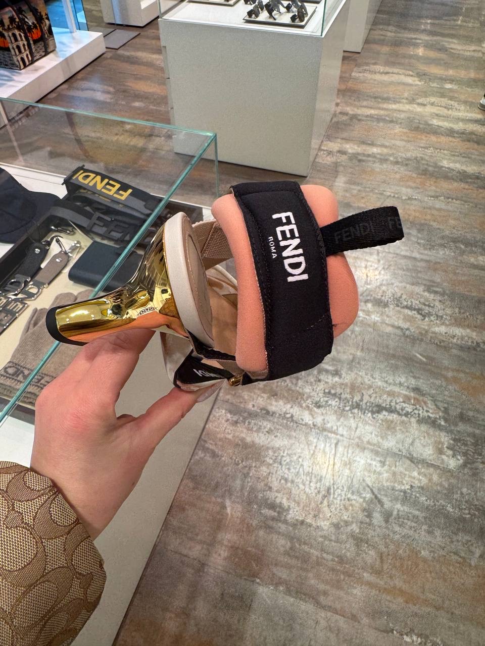FENDI Sandals side view - Women's luxury Shoes