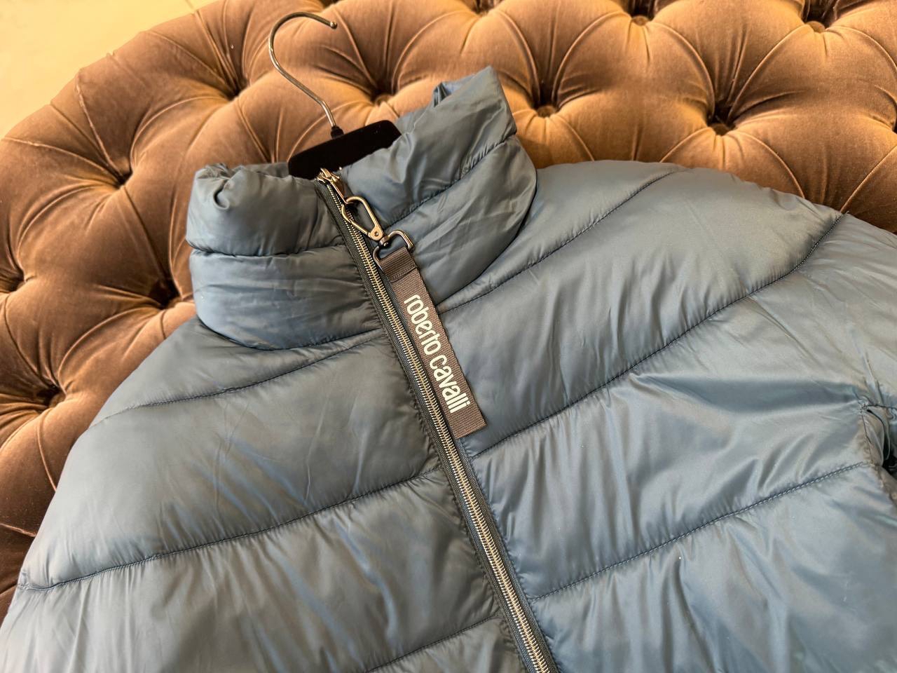 ROBERTO CAVALLI Down jacket side view - Women's luxury Clothes