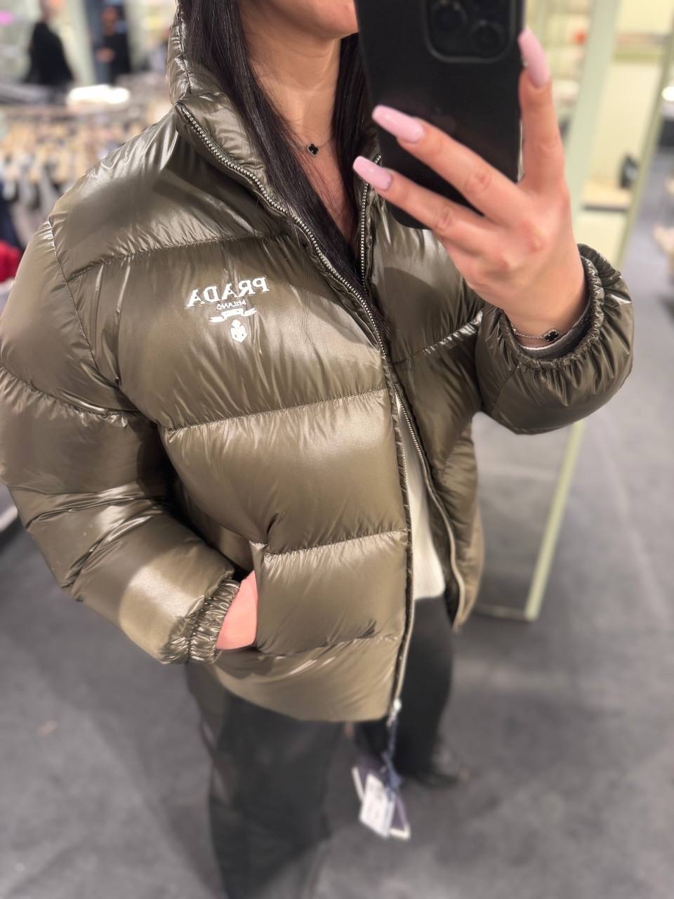 PRADA Down jacket front view - Women's luxury Clothes