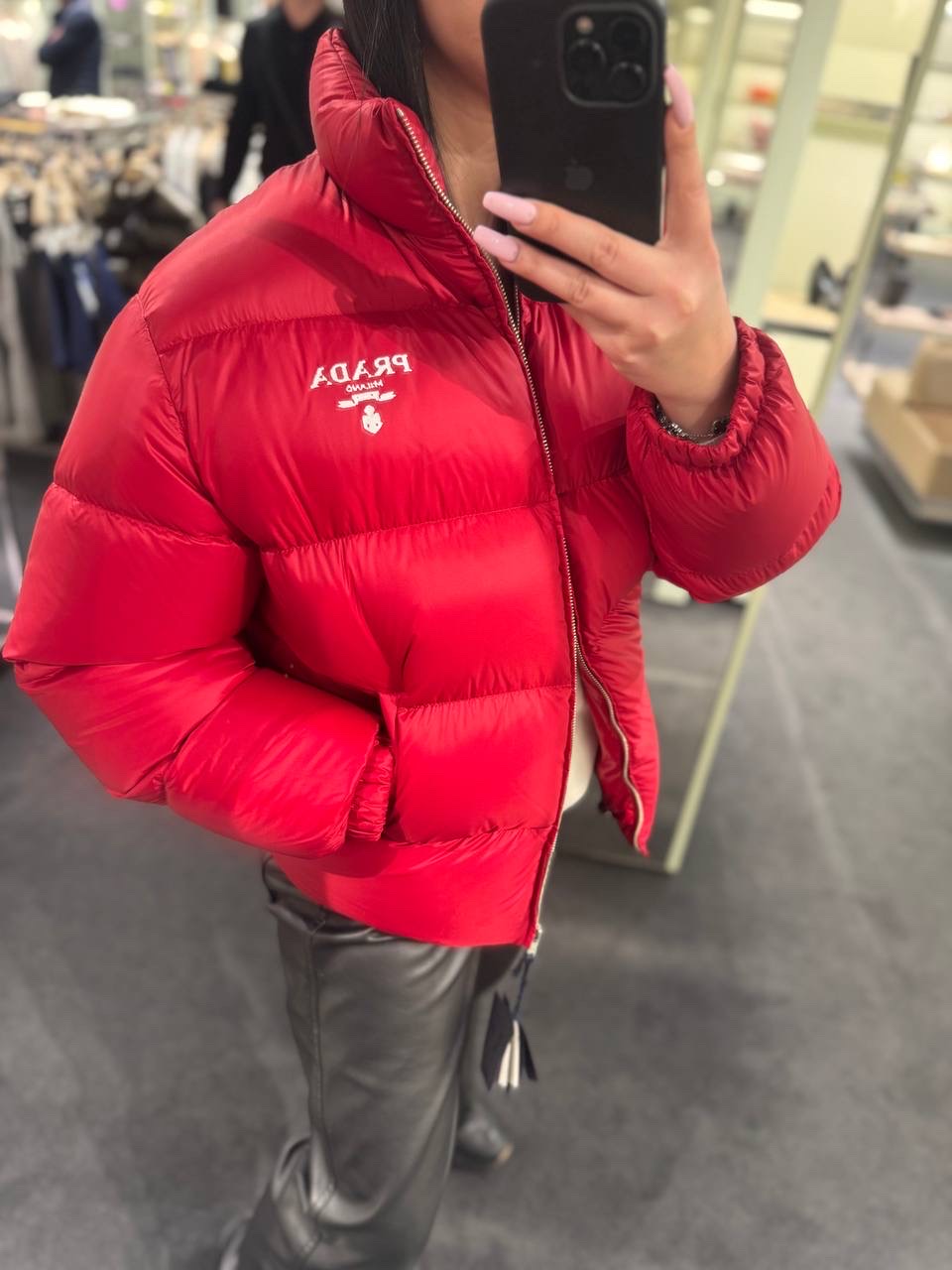 PRADA Down jacket front view - Women's luxury Clothes