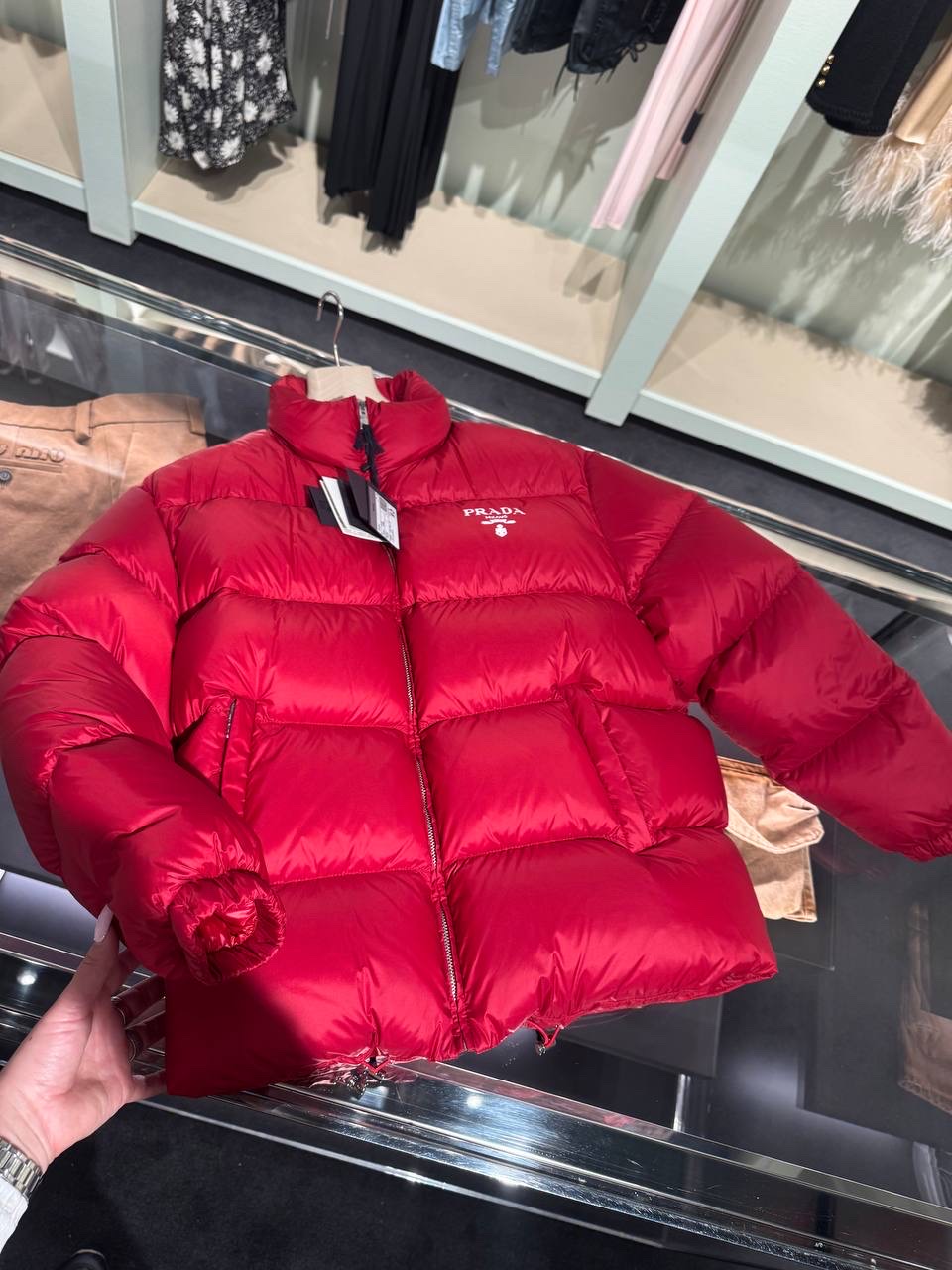 PRADA Down jacket side view - Women's luxury Clothes