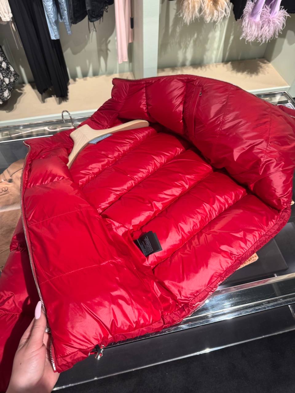 PRADA Down jacket side view - Women's luxury Clothes