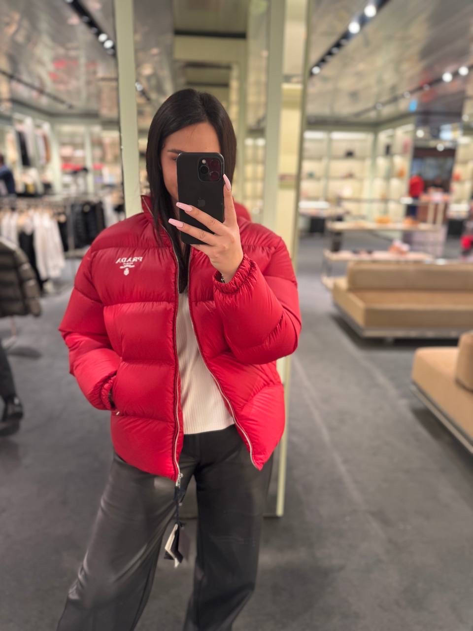 PRADA Down jacket side view - Women's luxury Clothes